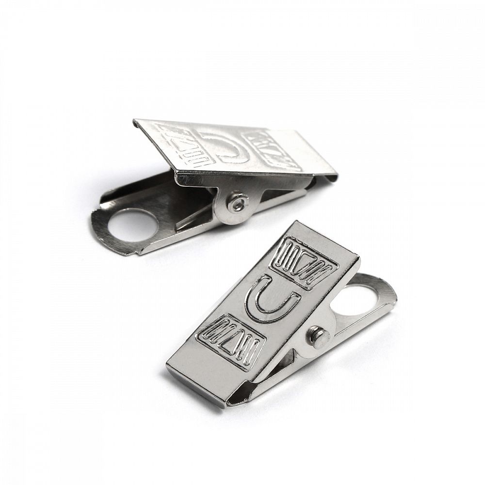 Держатель для бейджика с пружиной цв.никель уп.50 шт, 985968