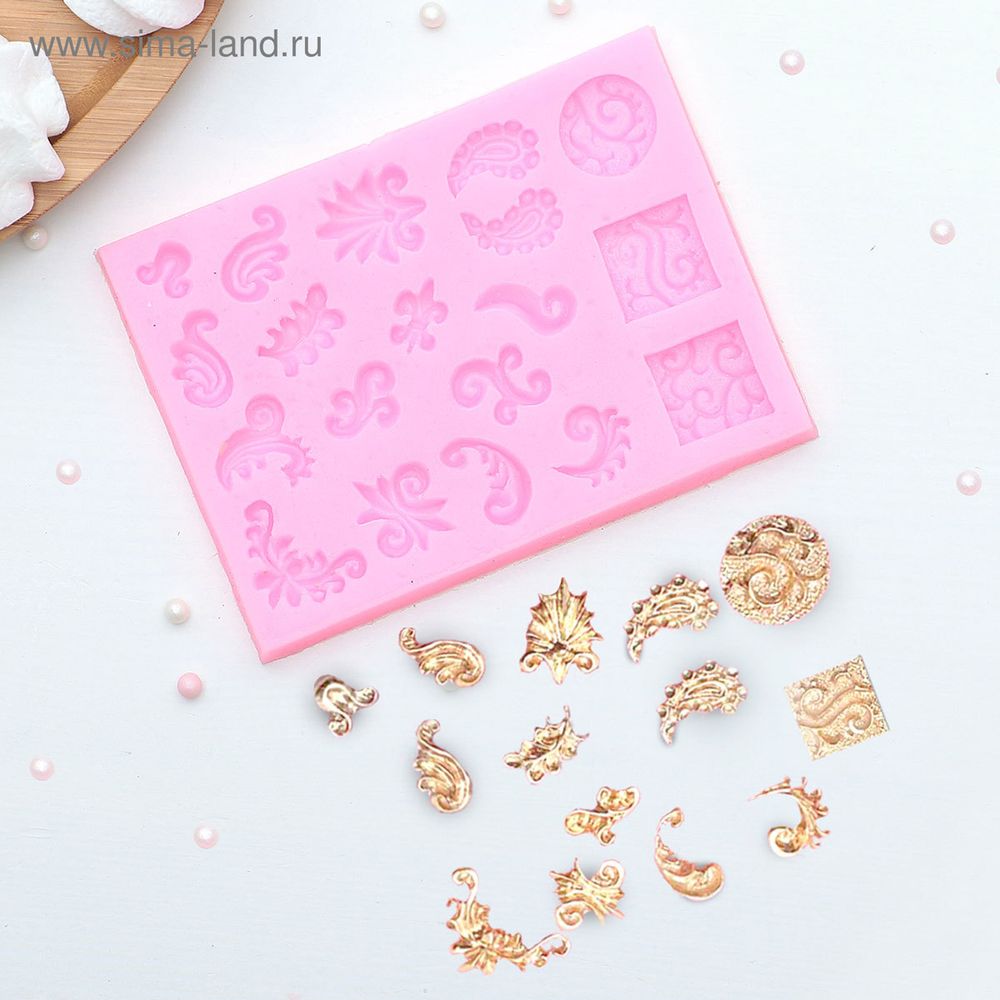 Молд 13х9,5 см, Микс узоров