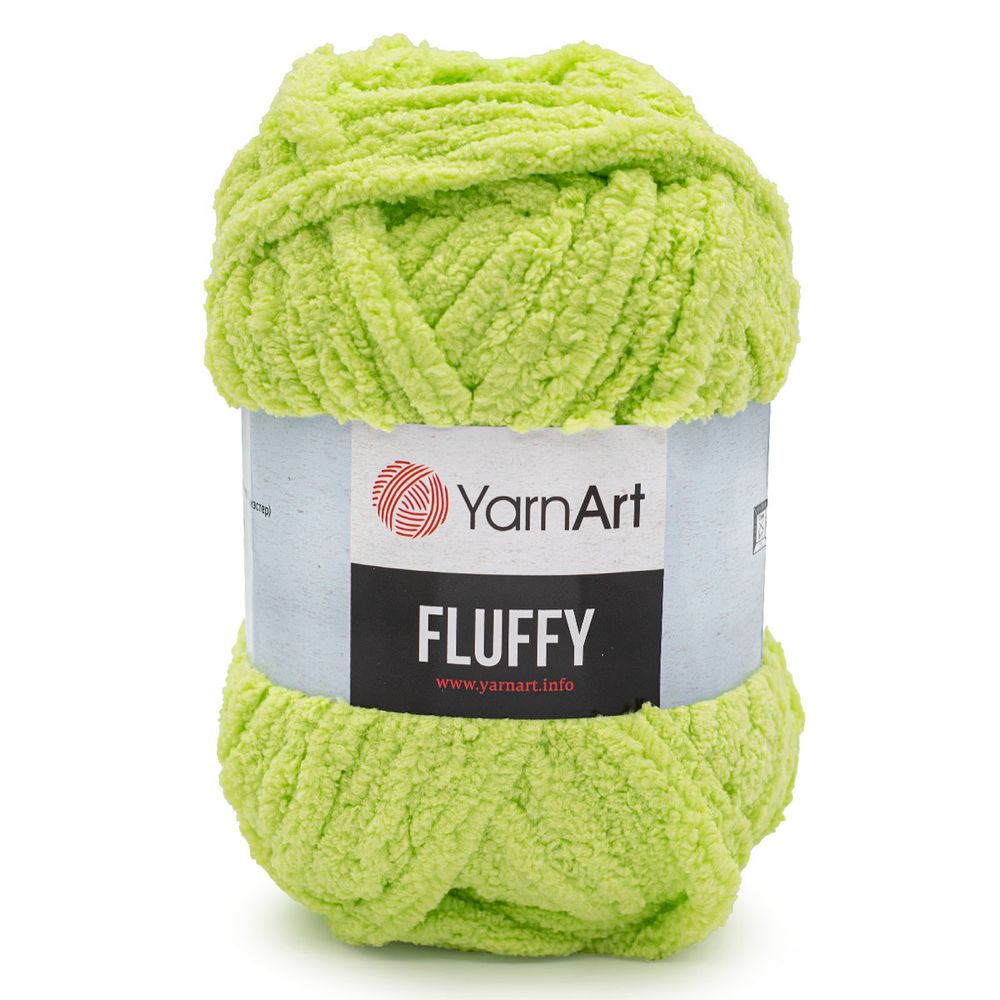 Пряжа YarnArt (ЯрнАрт) Fluffy / уп.3 мот. по 150 г, 70м, 717 нежно-зеленый