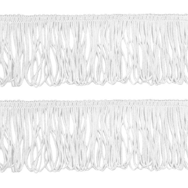 Бахрома отделочная 60.0 мм / 25 метров, 001 белый
