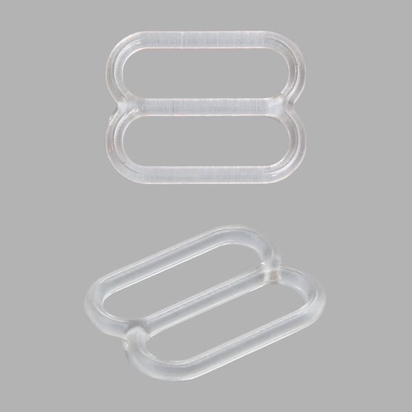 Рамки-регуляторы для бюстгальтера пластик 15.0 мм, прозрачный, 100 шт, 626125