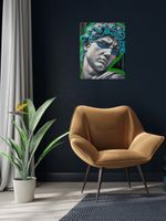 Кристальная (алмазная) мозаика Фрея ALPD-287, на подрамнике, Давид на рейве, 40х50 см