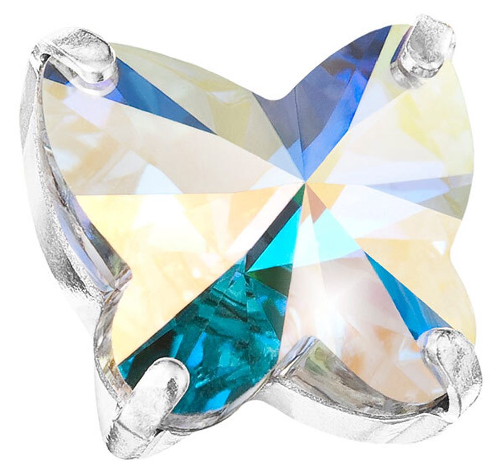 Стразы стекло 10х10 мм, 4 шт, Перламутр (crystal AB), Preciosa 1410/01