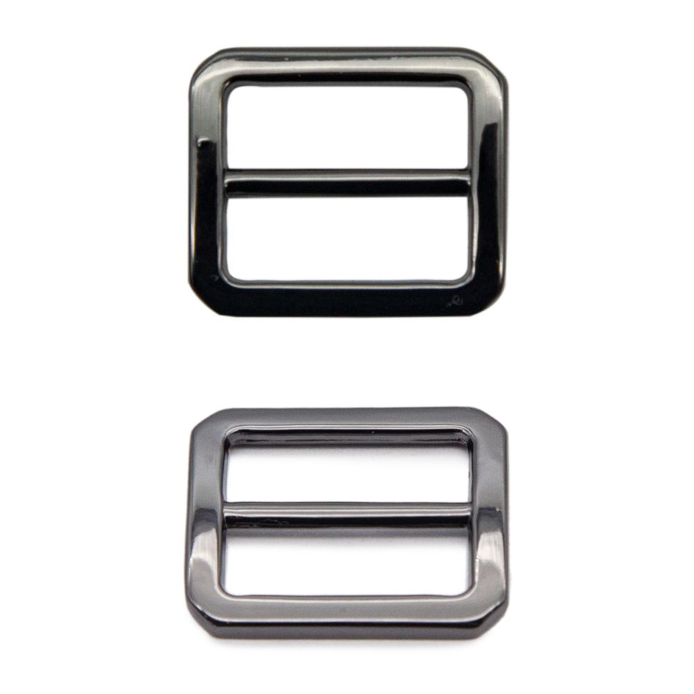 Пряжка регулировочная металл 18 мм, чер.никель ГР, 6908, 10 шт, BIG