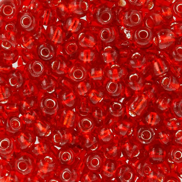 Бисер Zlatka 11/0 (2.1 мм), 100 г (10х10 г), №0025 св.красный, GR