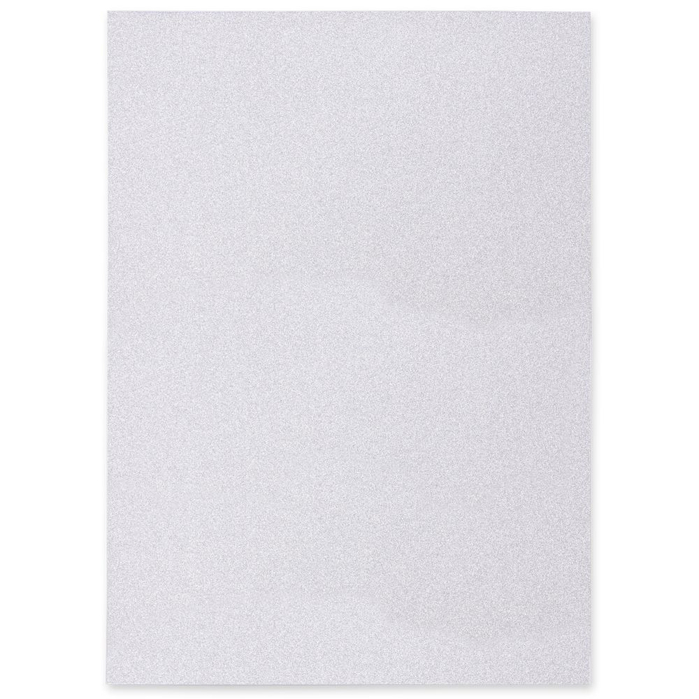 Бумага цветная глиттерная 250 г/м², А4, 21х29.7 см, 10 шт, 01-серебро (silver), Vista-Artista GLIT-A4