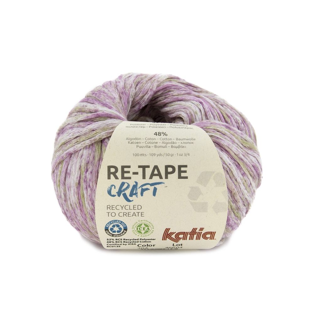 Пряжа Katia (Катя) Re-Tape Craft, 10х50 г, 100 м, цв.4