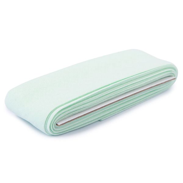 Косая бейка хлопковая 40 мм / 5 шт по 5.4 метра, №182 св.св.голубой, Gamma GK-40C