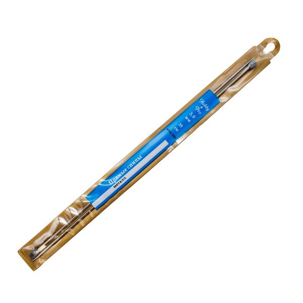 Спицы прямые Hobby&Pro ⌀3,0 мм, 35 см, металл, 941230