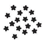 Кабошон декор подарков Звезды 10 мм, 16 шт, черный, Dress it up