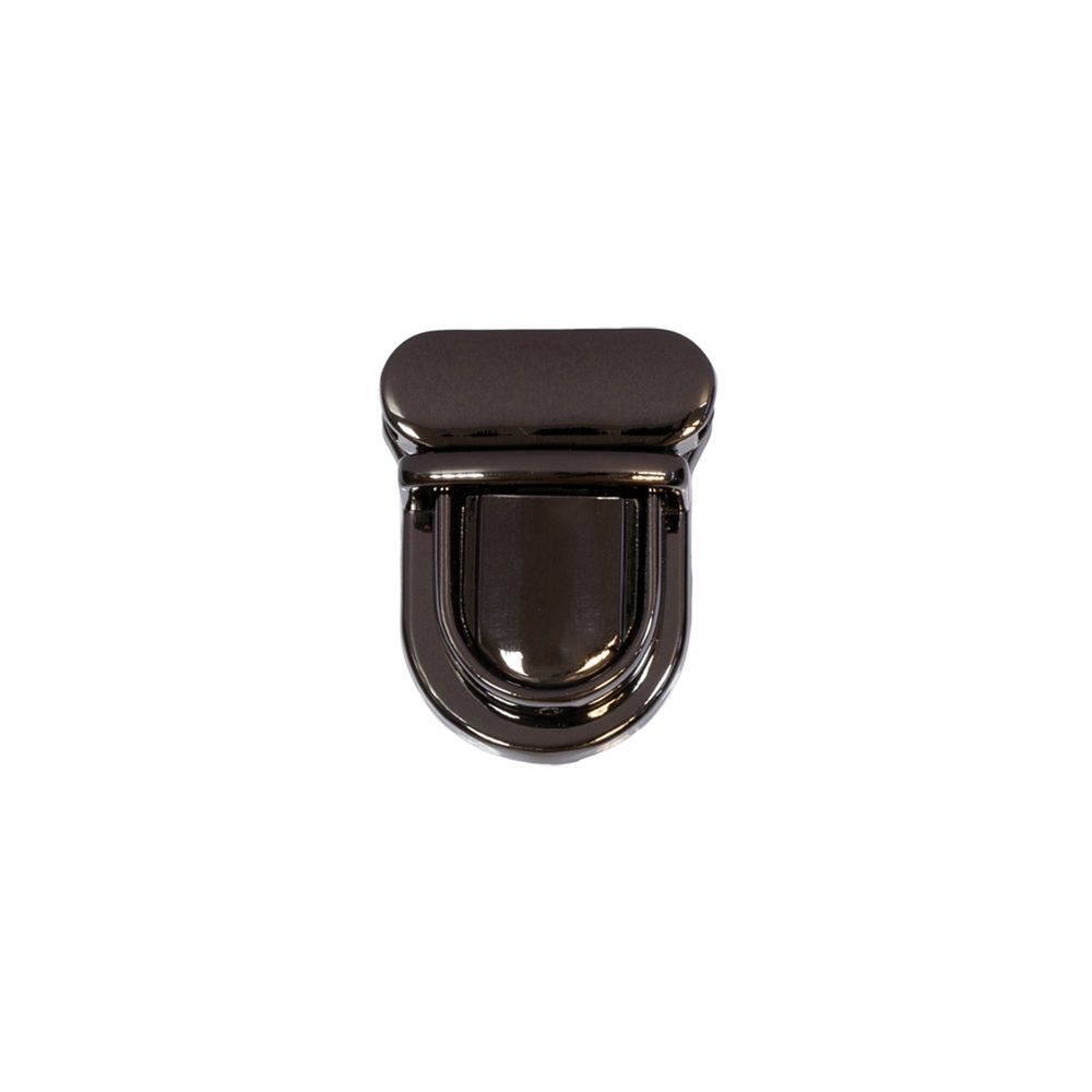 Замок для сумки 32х26 мм, 5 шт, черн.никель, Gamma LBZ-14H