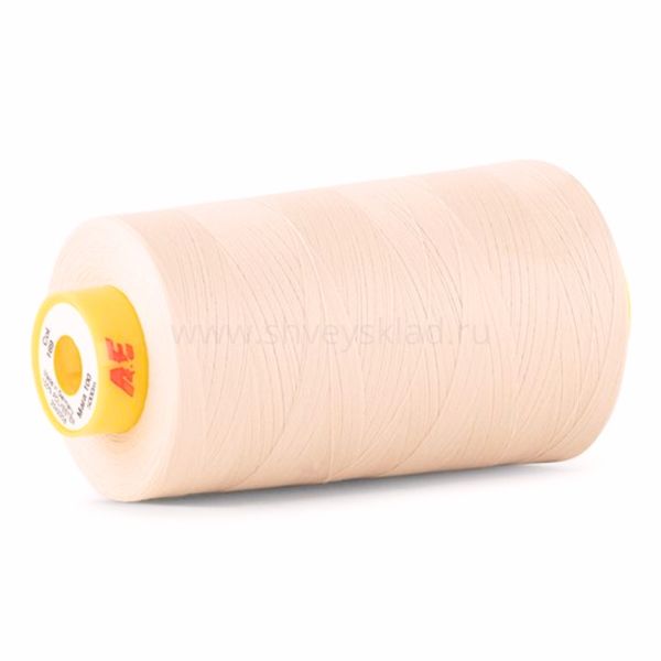 Нитка особо тонкая Gutermann Mara №150 (150/2), 5000 м, 713961, цв. 414 св.кремово-бежевый, 1 катушка