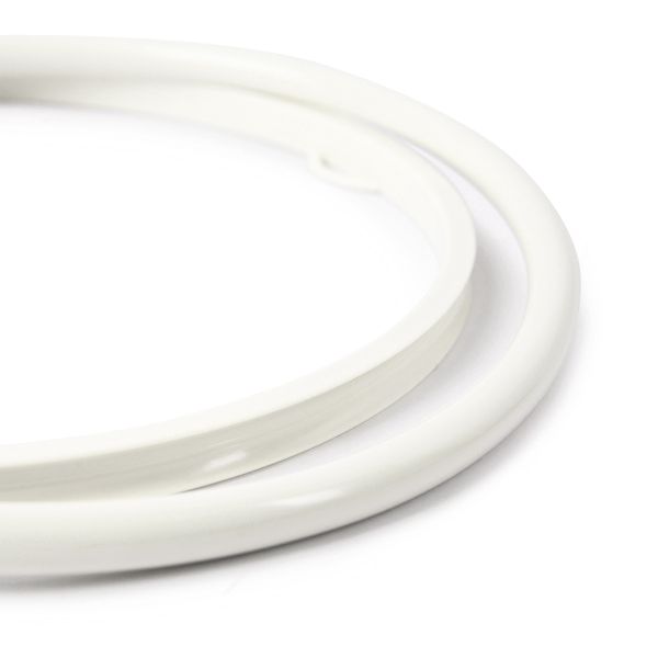 Пяльцы-рамка круглые ⌀210 (внутр. ⌀195) мм, пластик, 1 шт, №03 белый, Gamma ПРБ-21