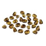 Бусины пластик 10х7.5 мм, 3414 "Янтарь", 20 г, Астра