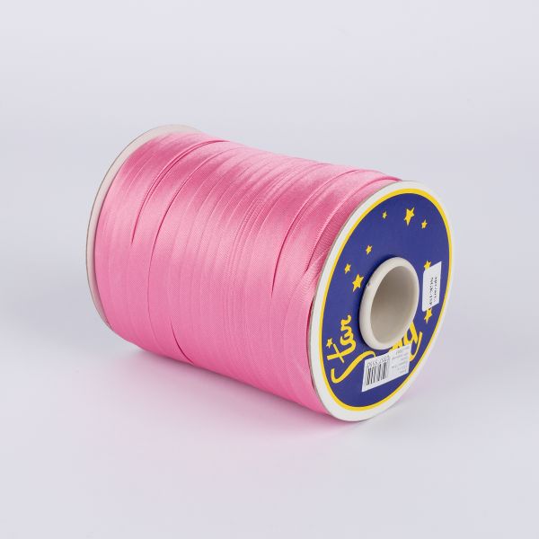 Косая бейка атласная 15 мм / 132±1 метра, В065 т. розовый, NGK-15P
