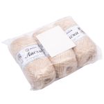 Пряжа Astra Premium (Астра Премиум) Ласка / уп.3 мот. по 100 г, 370 м, 090 кремовый