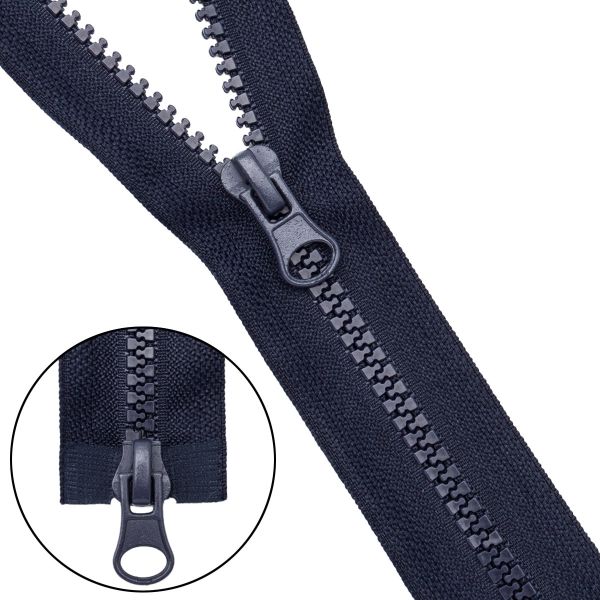 Молния трактор Т5 (5 мм) 2 зам., разъем., 70 см, 233 т.синий, 10 шт