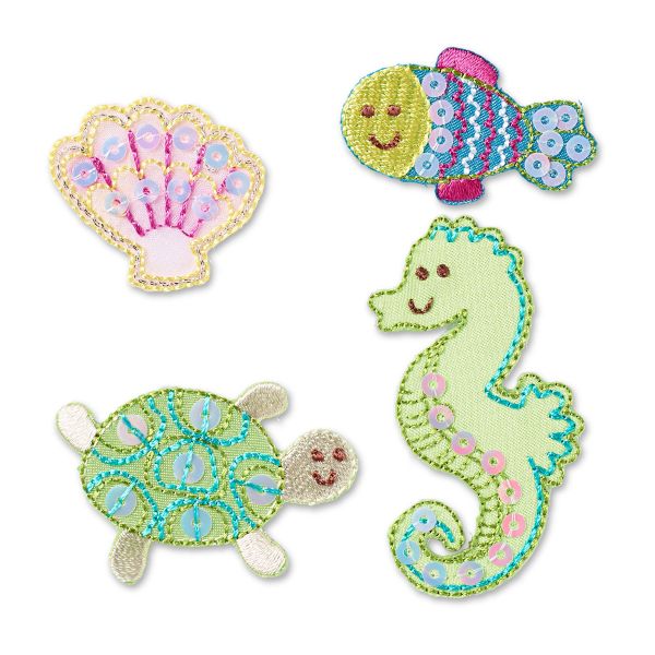 Термоаппликация самоклеящаяся Морские животные 4 шт Prym