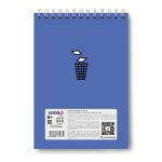 Блокнот на гребне, выборочный лак, A5 40 л., 4 шт, клетка, Сиди и полайкивай! 01270, Светоч Б136