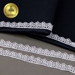 Кружево гипюр (плетёное) 15 мм цв.01 белый, уп.9 м, Kruzhevo