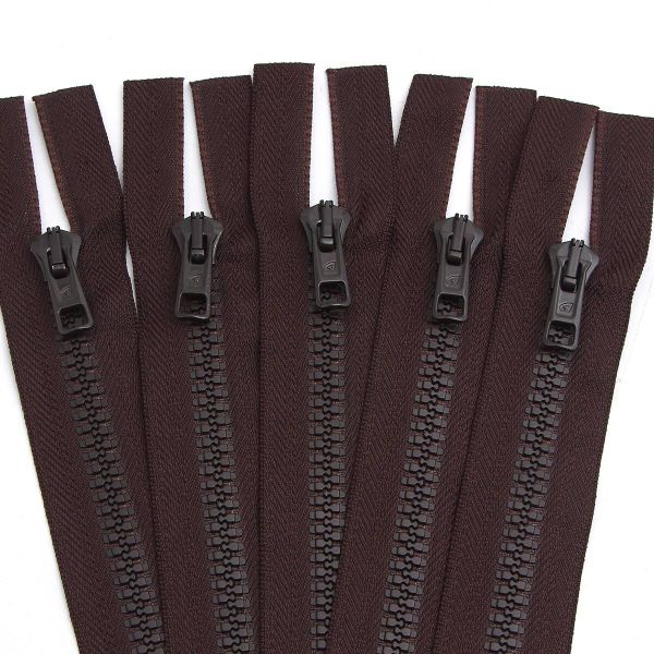 Молния трактор Arta Т6 (6 мм) 1 зам., разъем., 85 см, цв. 068 т.коричневый, уп.5 шт