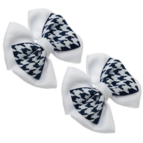 Набор резинок для волос 10 шт (5х2 шт), №02 белый-синий, Cherry Mary DR07081