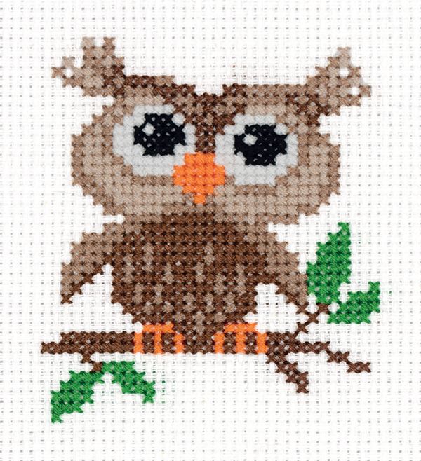 Набор для вышивания нитками Klart, Филиненок, 9х10 см