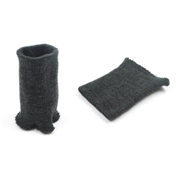 Манжеты трикотажные 7.0х9.5 см, уплотненный 2х1, 373/м антрацит (т.серый меланж)