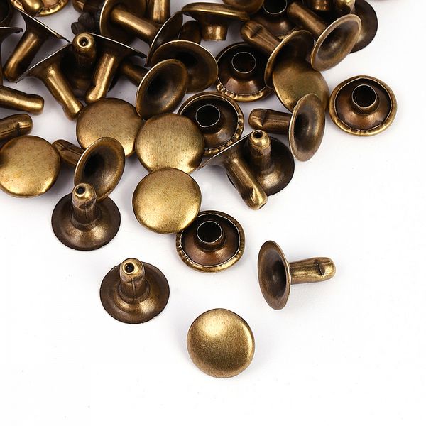 Хольнитены односторонние сталь 9х9 мм, №33, TBY.5109 цв. антик уп. 1000 шт, TBY