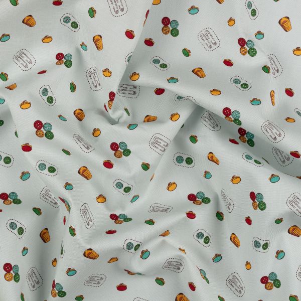 Ткань для пэчворка Peppy Век моды, отрез 50х55 см, 146 г/м², ВМ-10 серый, Peppy