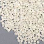 Бусины пластик (перламутр) ⌀4 мм, цв.001 молочный, уп.50г (1500 шт), Magic4Hobby