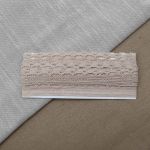 Кружево вязаное (тесьма) 24 мм / 3,4 м, ±4 см, 476 бежевый