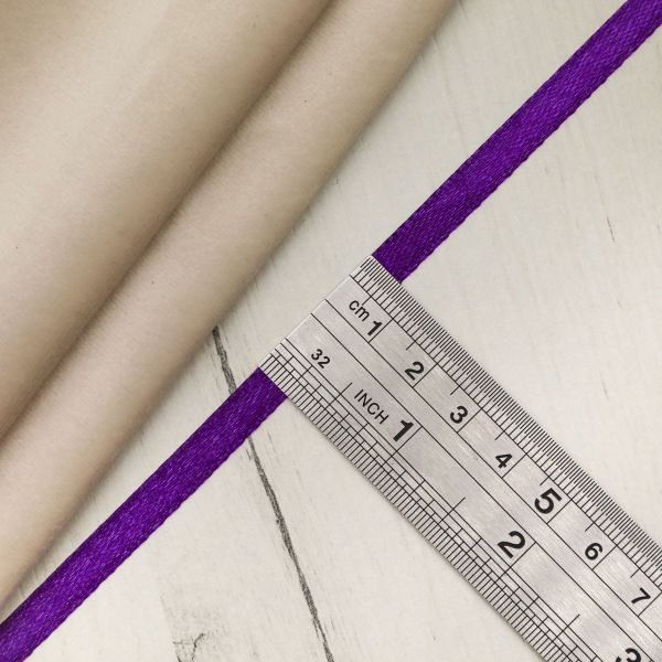 Лента атласная 1-сторонняя 6.0 мм / 22.86±1 метров, 171 т. фиолетовый, Globus