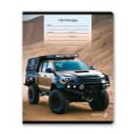 Тетрадь ученическая школьная, выборочный лак, A5 12 л. на скобе 65 г/м², белизна 100% 25 шт линия, 01442 Покорители бездорожья, Светоч Т179