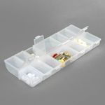 Контейнер для мелочей пенал большой 25x10.5x2.75 см, 14 ячеек, цв. в ассортименте