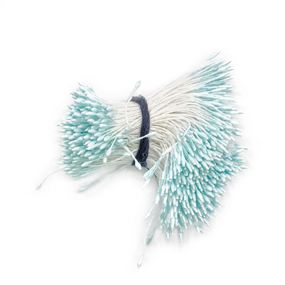 Тычинки для искусственных цветов 0,1х6см (голубой)