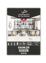 Альбом для эскизов 150 г/м², А4 склейка 20 л, Vista-Artista DMN-A4