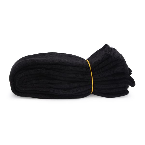 Манжеты трикотажные рукава 7.0 см / 3 метра, плотные, 004 черный