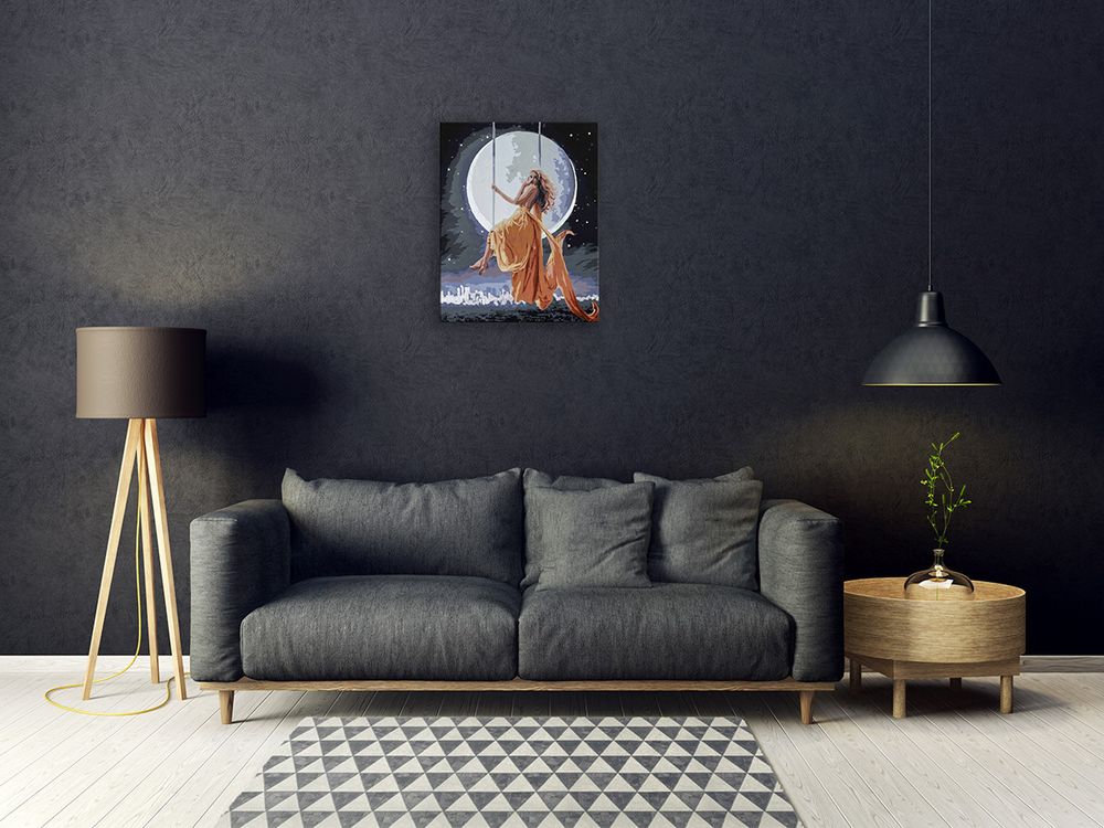 Картина по номерам Фрея, с поталью Лунная элегия, 50х40 см