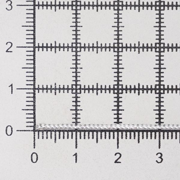 Шнур металлизированный ⌀1.0 мм / 50 метров, 1 серебро