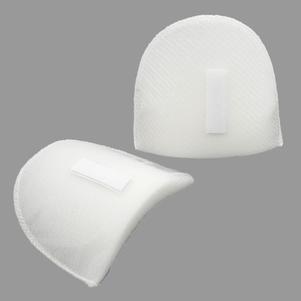 Плечевые накладки (подплечники) втачные на липучке 120х170х18 мм, Hobby&Pro, белый, ВК-18/А, 1 пара