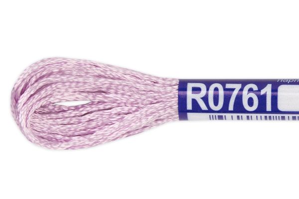 Мулине Gamma вискоза 100%, цв.R0761 лаванда, 12 мотков по 8 метров