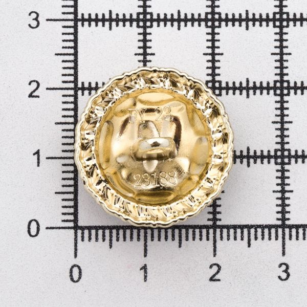 Пуговицы на ножке 36L=23 мм, металл, Gold (золотой), 10 шт, MP01