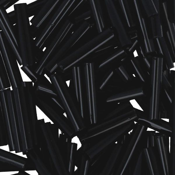 Бисер Toho Bugle 1 (9 мм), 25 г (5х5 г), 0049 черный