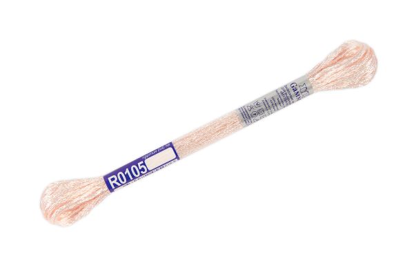 Мулине Gamma вискоза 100%, цв.R0105 бл.персиковый, 12 мотков по 8 метров