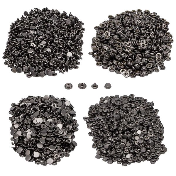 Кнопка Дельта (O-образная) ⌀15/15 мм, ≈720 шт, МЕТАЛЛ, чер.никель, NEW STAR