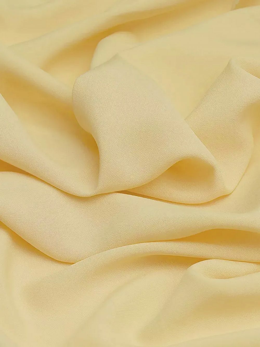 Штапель 110 г/м², 145 см / 2 метра, TBY-Vi-30-39.2, цв.39 св.желтый