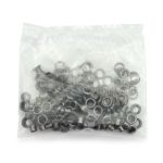 Люверсы металл ⌀_3.0 мм (внутр.), чер.никель, 100 шт, S090811, BIG