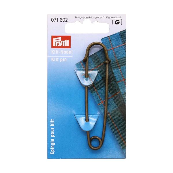 Булавки для килта 76 мм, латунь, бронзовые, Prym