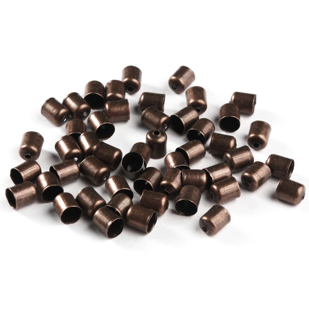 Шапочка для бусин, 6х5 мм, 50 шт/уп, медь